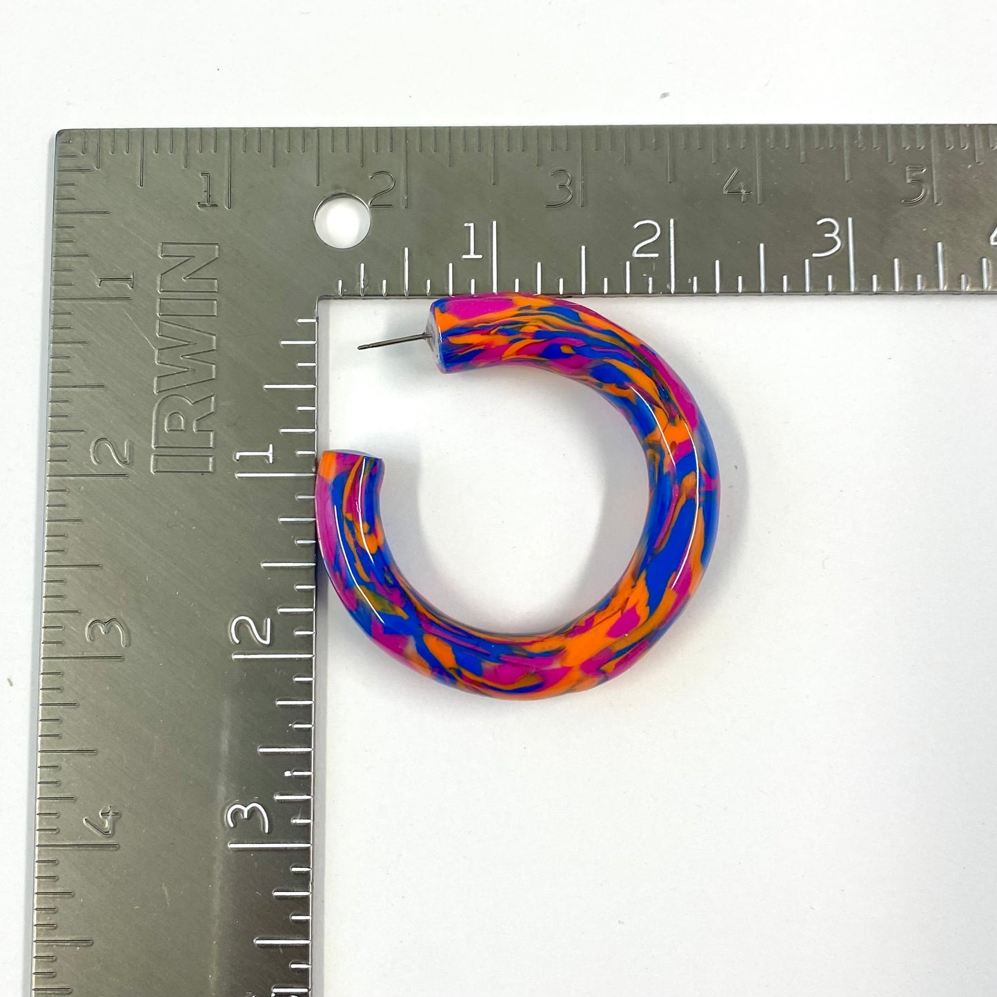 Magenta Multi Chunky Hoop (Ready to Ship)