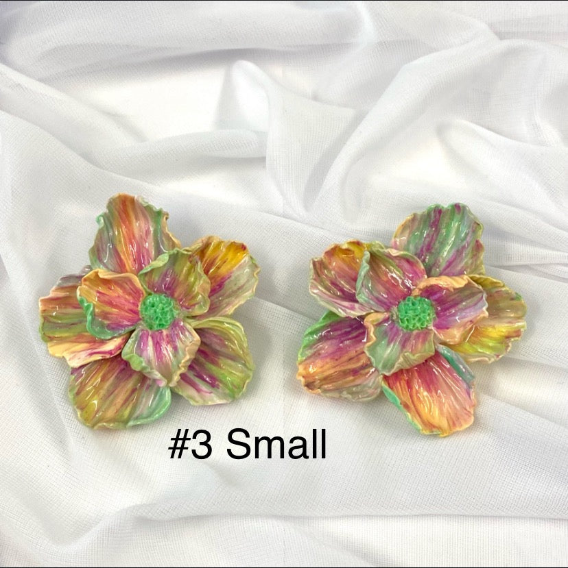 Spring Multicolored Bloom Stud