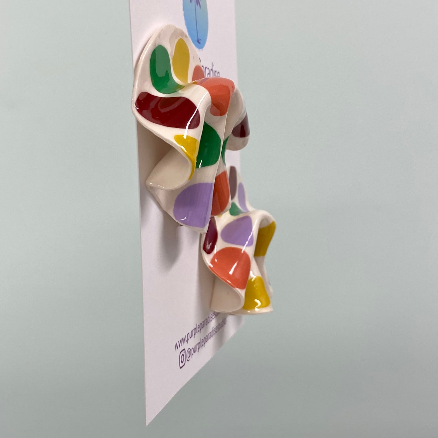 Irregular Dot Draped Stud