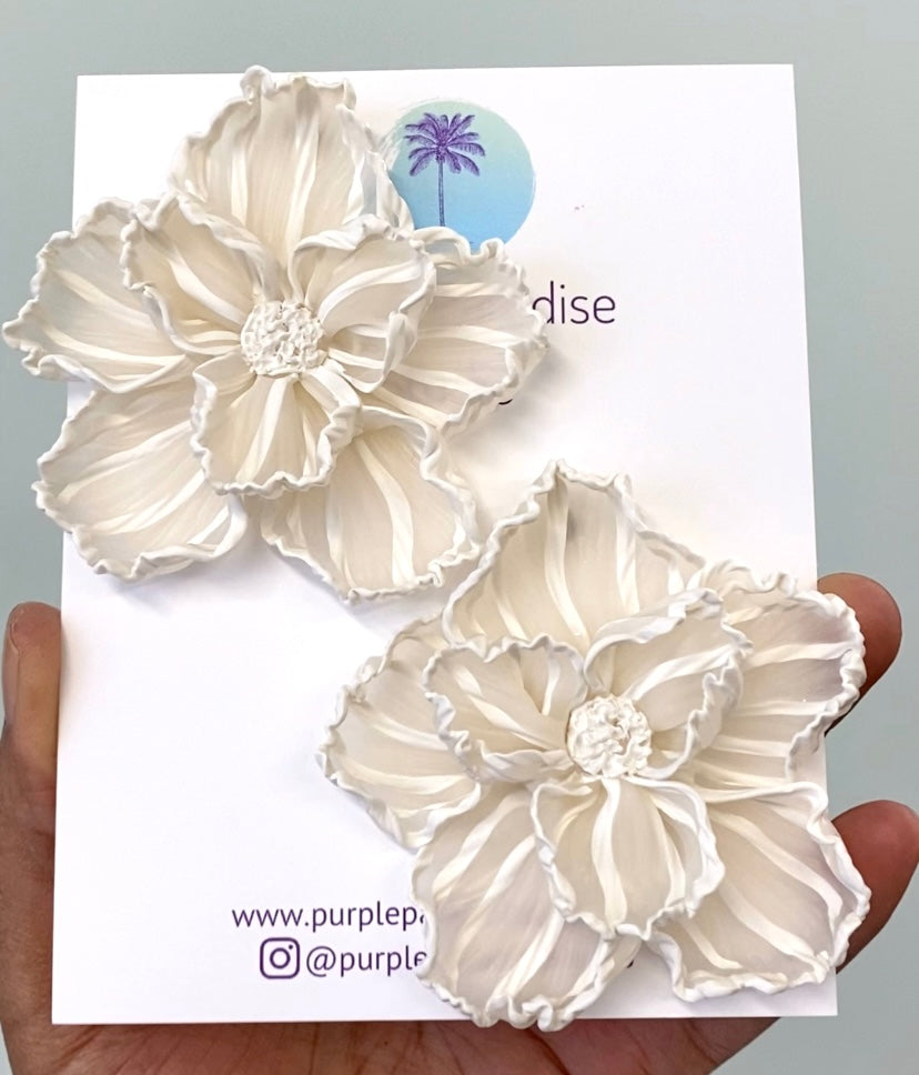 Striped Translucent Bloom Stud (Preorder)