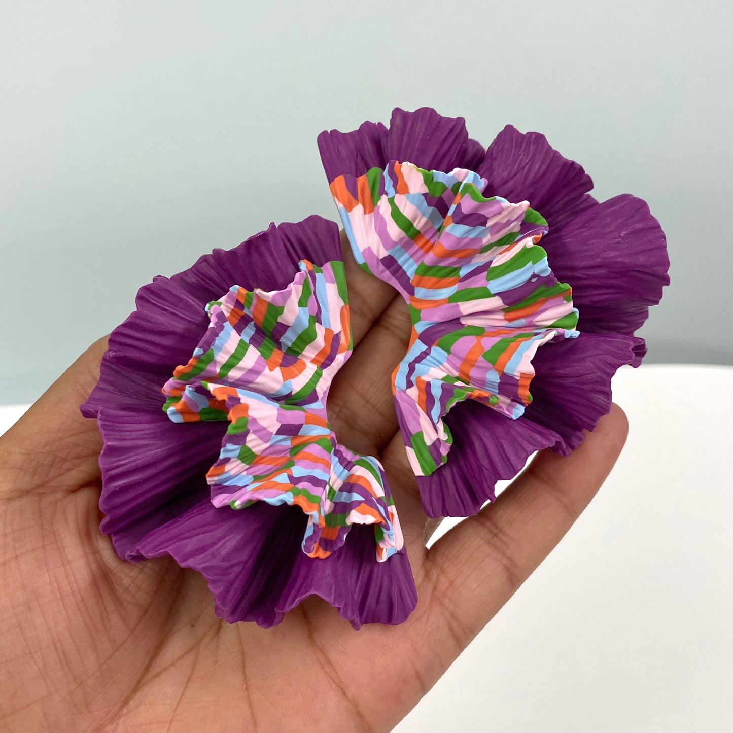 Two-Toned Checkered Floral Bree Two