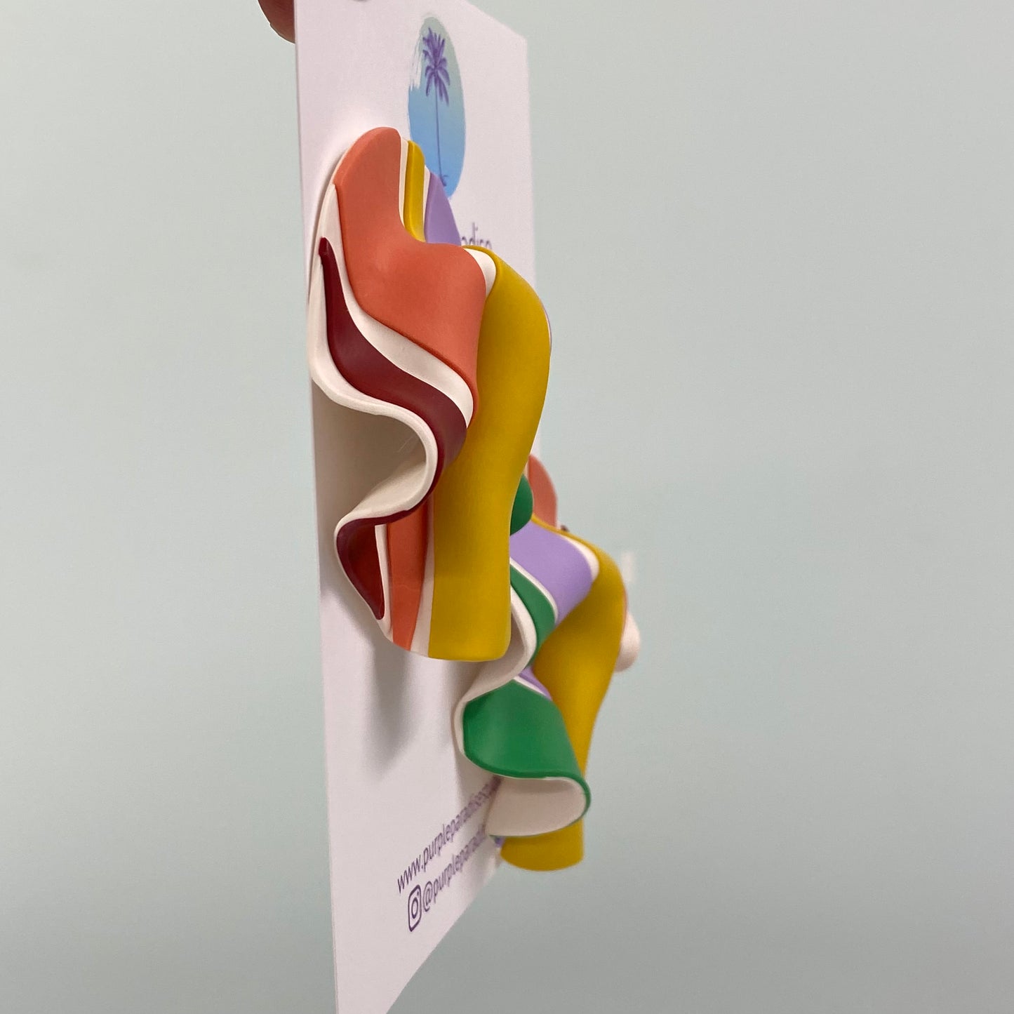 Vertical Stripe Draped Stud