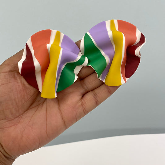 Vertical Stripe Draped Stud