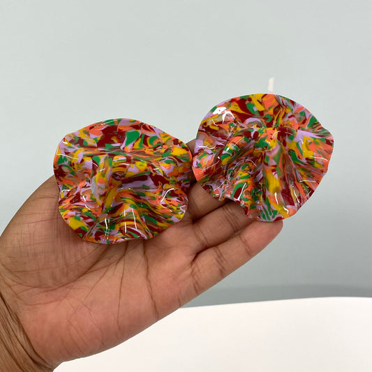 Fall Marbled Draped Stud