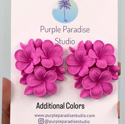Plumeria Bouquet Stud (Preorder)